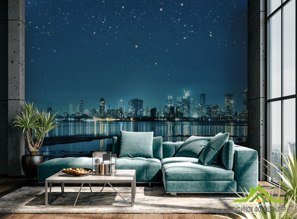 выбрать Фотообои звезды над городом Каталог фотообоев на стену