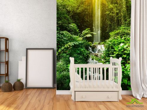 выбрать Фотошпалери водоспад і ліс Фотошпалери Фотошпалери Природа: вертикальна орієнтація на стіну