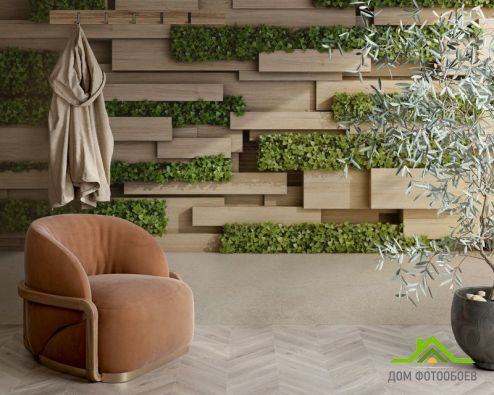 выбрать Фотообои дерево и зелень 3Д Фотообои Фотообои Лофт: горизонталная, горизонтальная ориентация на стену