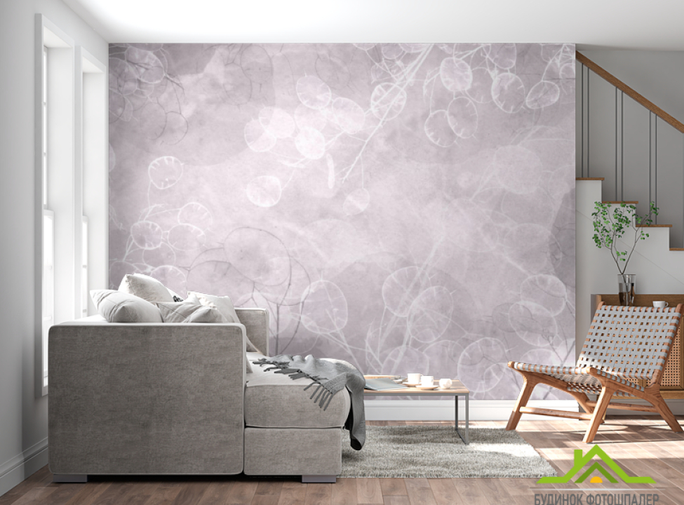 выбрать Фотообои Сухоцветы дизайнерские розовые Каталог фотообоев на стену