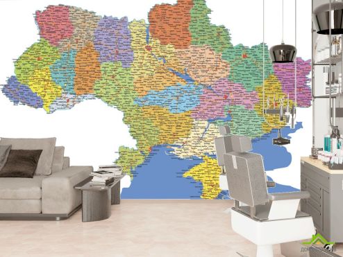 выбрать Фотообои Карта Украины  на стену