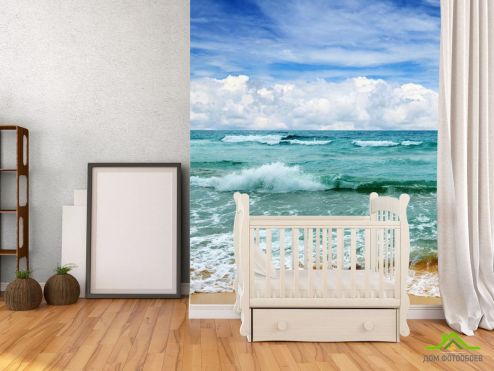 выбрать Фотошпалери Море і хвилі Фотошпалери, колір: «вертикальна» на стіну