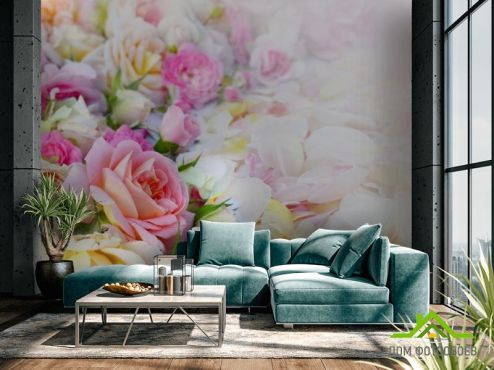 выбрать Фотообои нежные розы Фотообои Фотообои Цветы: горизонталная, горизонтальная на стену