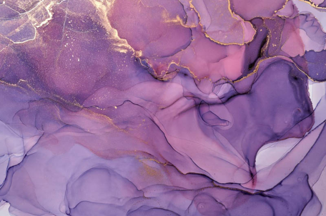 Фотообои Яркий фиолетовый fluid art