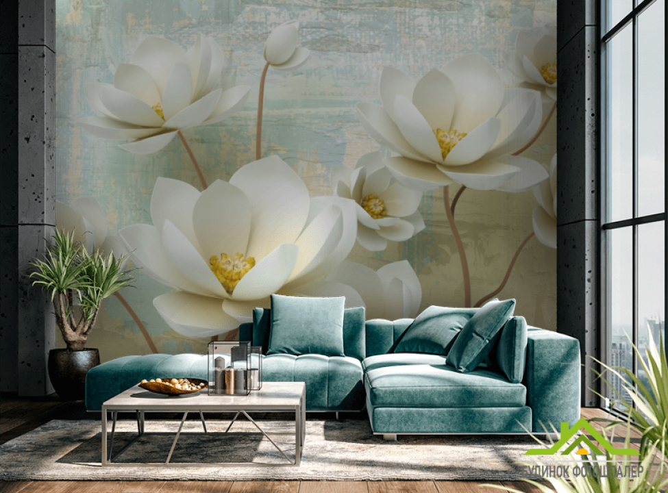 выбрать Фотообои 3д лотосы Фотообои 3Д на стену