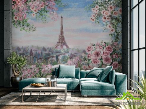 выбрать Фотообои Романтичный Париж  на стену