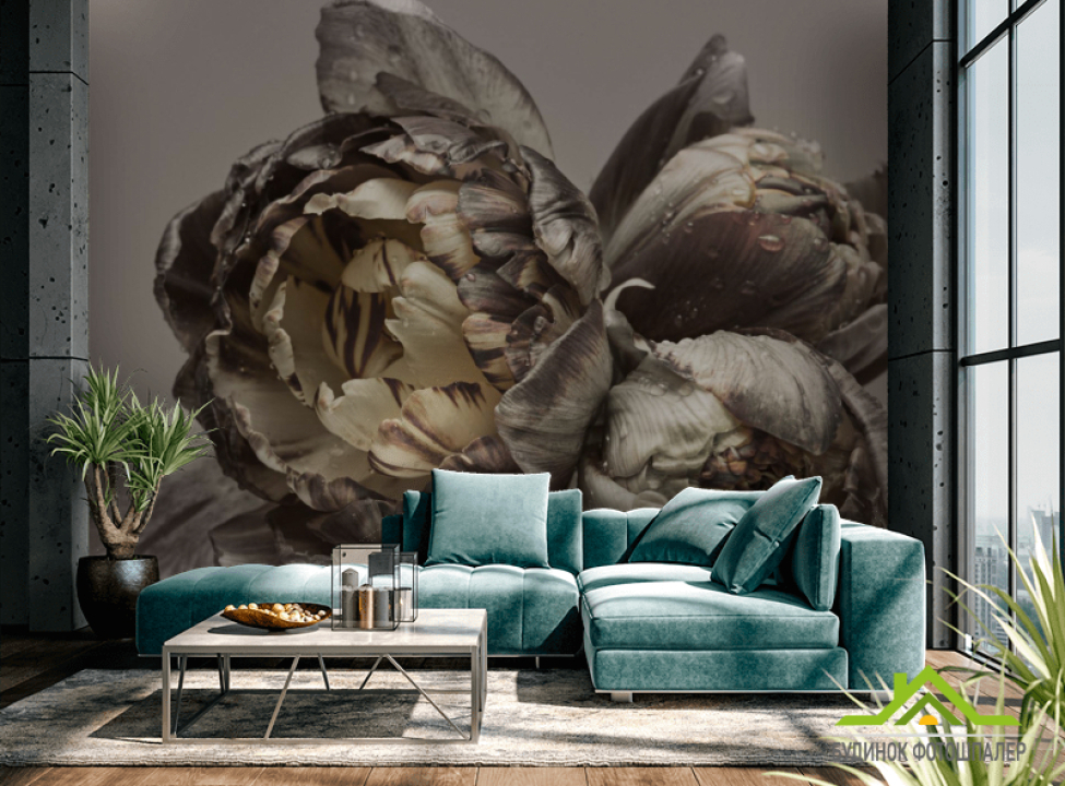 выбрать Фотошпалери Вінтажні півонії Каталог фотошпалер на стіну