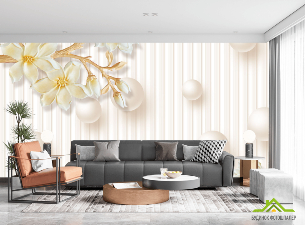 выбрать Фотошпалери Керамічні квіти і кола Каталог фотошпалер на стіну