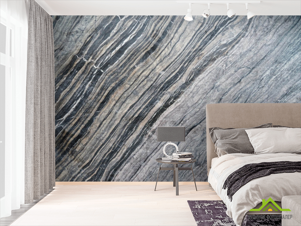 Фотошпалери Сіра текстура мармуру