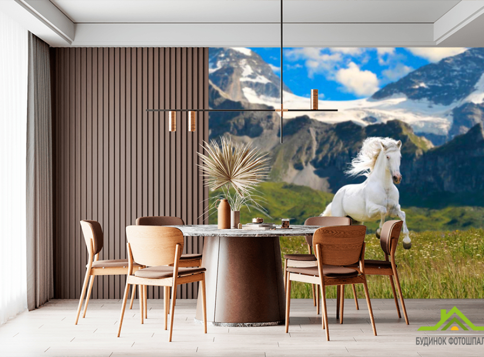 выбрать Фотообои Конь в поле Каталог фотообоев на стену