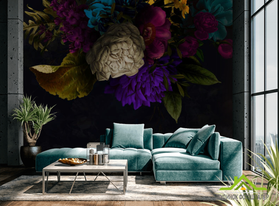 выбрать Фотошпалери квіти під стелею Фотошпалери Квіти на стіну