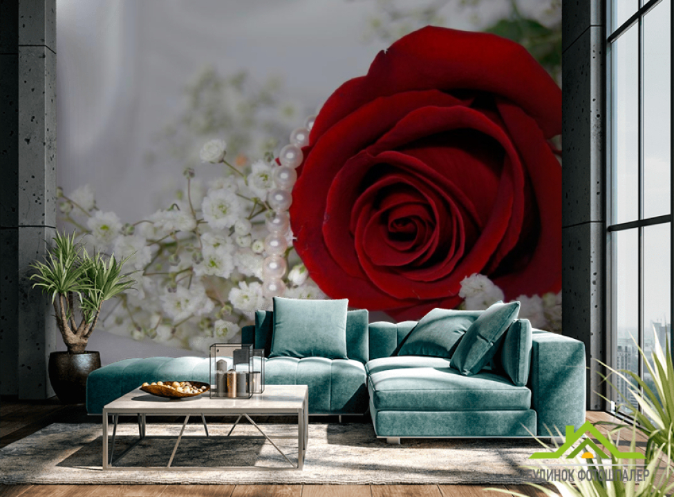 выбрать Фотошпалери Роза і перли Каталог фотошпалер на стіну