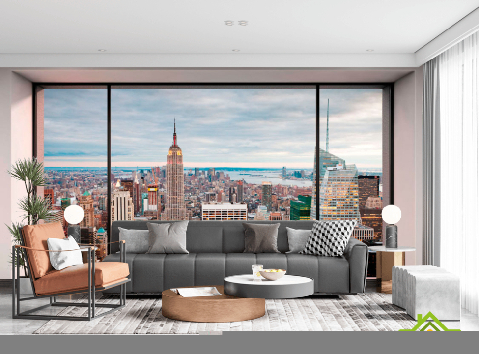 выбрать Фотообои Вид с окна в вечерний мегаполис Каталог фотообоев на стену