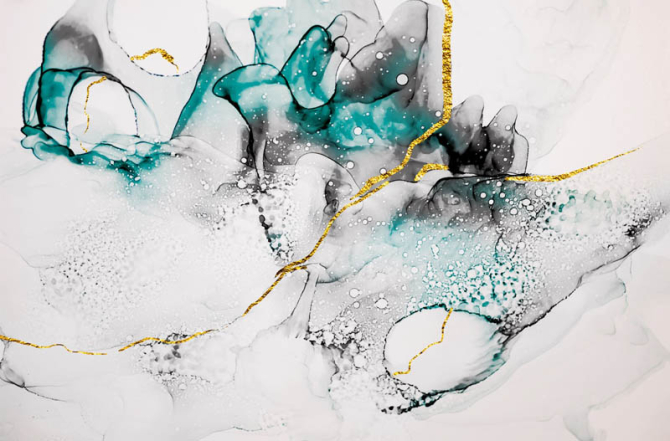 Фотошпалери fluid art
