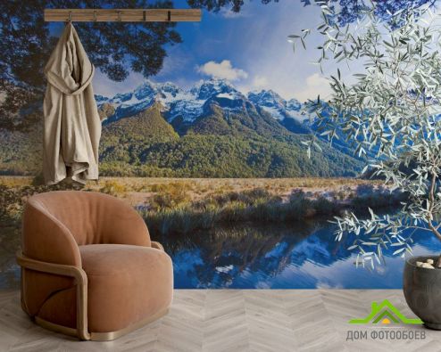выбрать Фотообои озеро в горах Фотообои Природа на стену