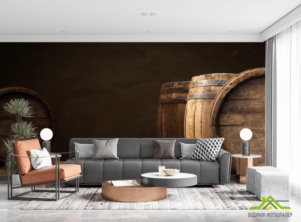 выбрать Фотообои бочки с вином Каталог фотообоев на стену