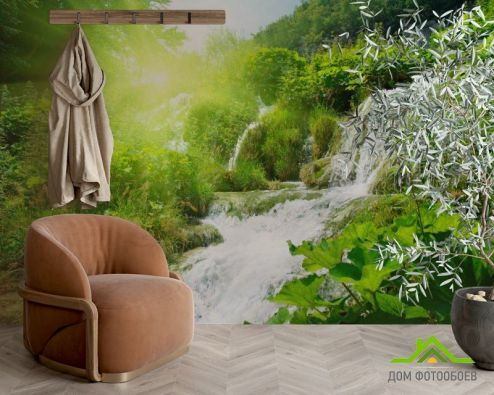 выбрать Фотообои Пробуждение воды Фотообои Фотообои Природа: горизонталная, горизонтальная, зелений, зеленый ориентация на стену