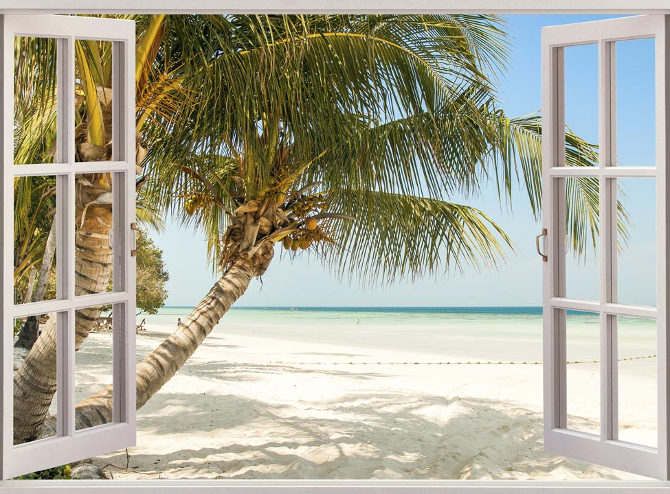 выбрать Фотообои Пальма и море в окне Каталог фотообоев на стену