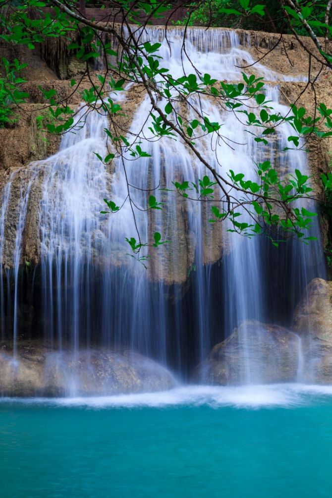 Фотообои белый водопад