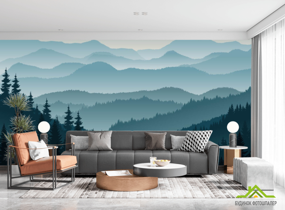 выбрать Фотообои Горы и лес Каталог фотообоев на стену