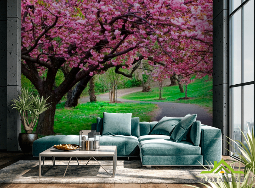 выбрать Фотошпалери Квітучі вишні Каталог фотошпалер на стіну