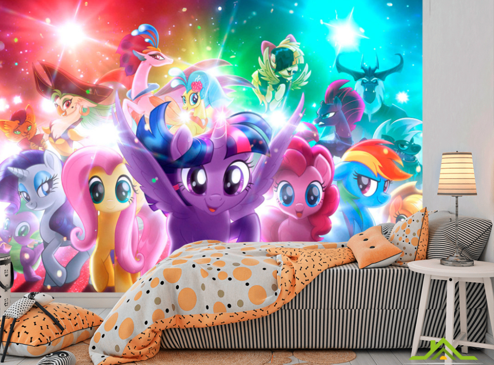 выбрать Фотообои Мультяшные литл пони Каталог фотообоев на стену