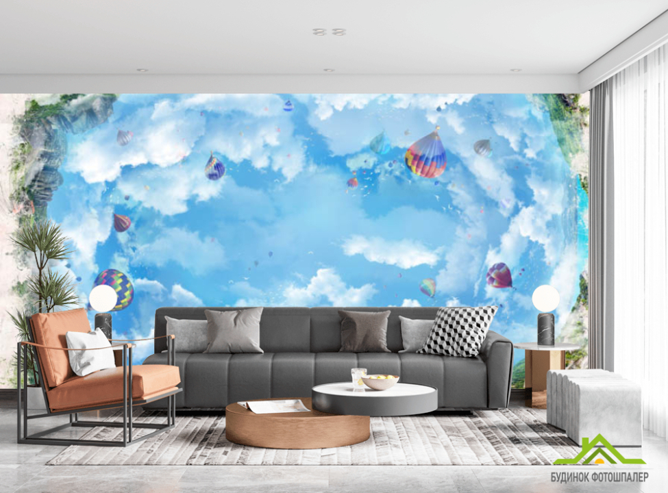выбрать Фотошпалери повітряні кулі Каталог фотошпалер на стіну