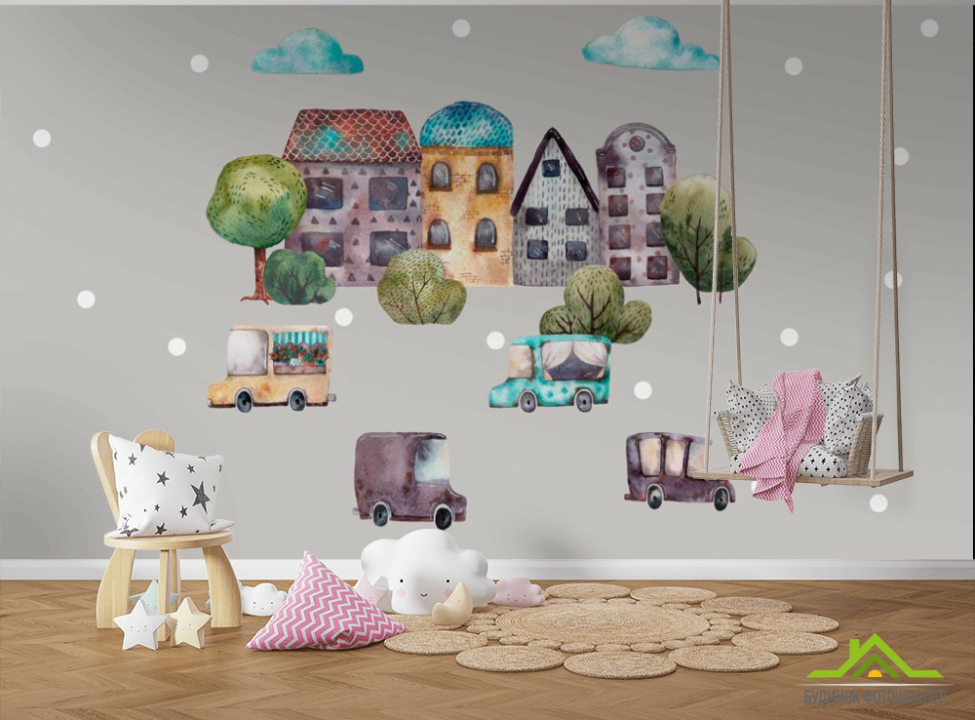 выбрать Фотообои Домики Фотообои Little kids на стену