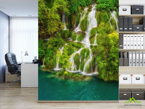 выбрать Фотошпалери водоспад Фотошпалери, колір: «вертикальна» на стіну