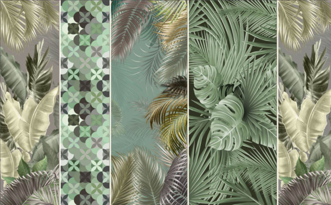 Фотошпалери дизайнерські листя