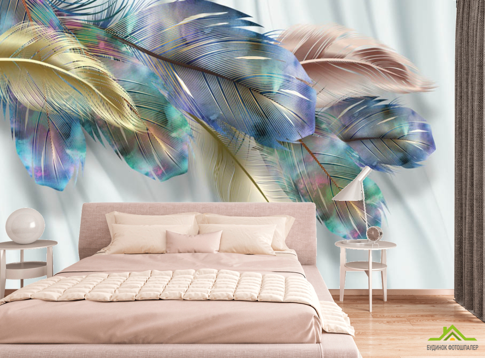 выбрать Фотообои Яркие перья Каталог фотообоев на стену