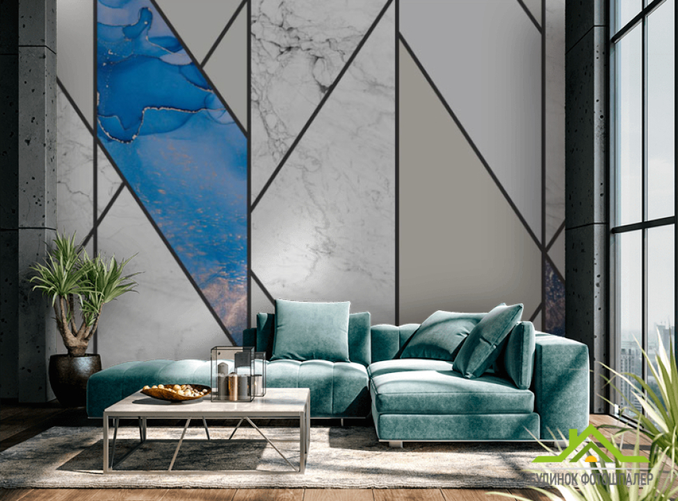 выбрать Фотошпалери геометрія з мармуром Каталог фотошпалер на стіну