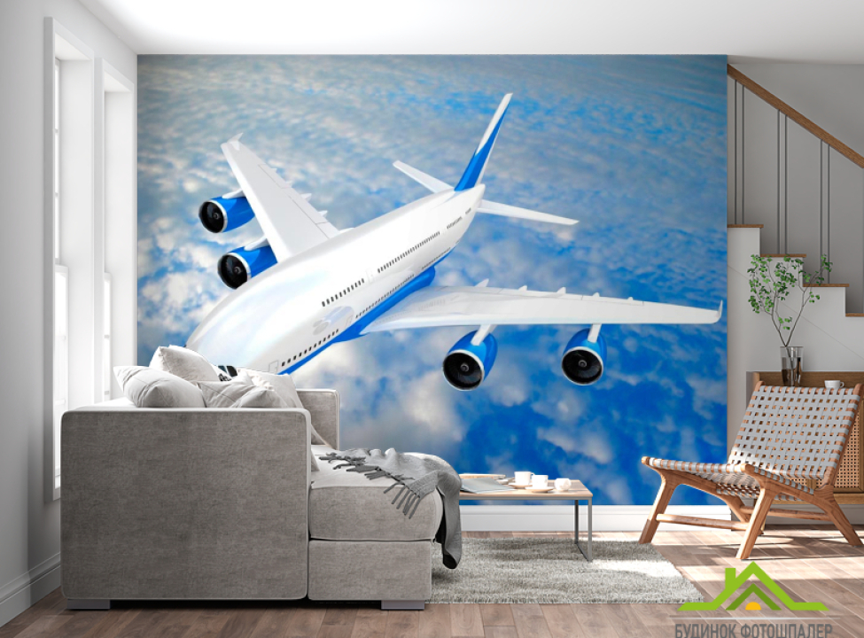 выбрать Фотошпалери Літак в хмарах Каталог фотошпалер на стіну