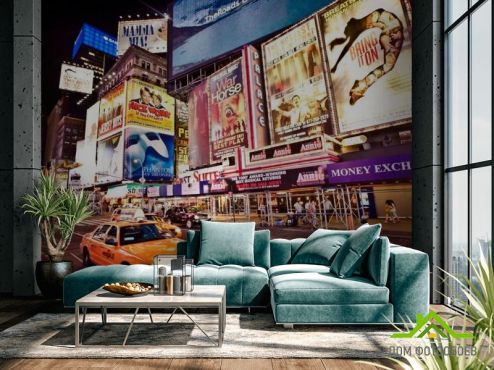 выбрать Фотообои Реклама, такси, New York Фотообои Фотообои Города: горизонталная, горизонтальная, фото ориентация на стену