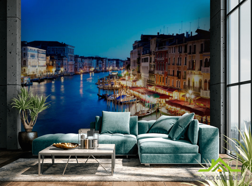 выбрать Фотообои Кафе у воды, Венеция Каталог фотообоев на стену