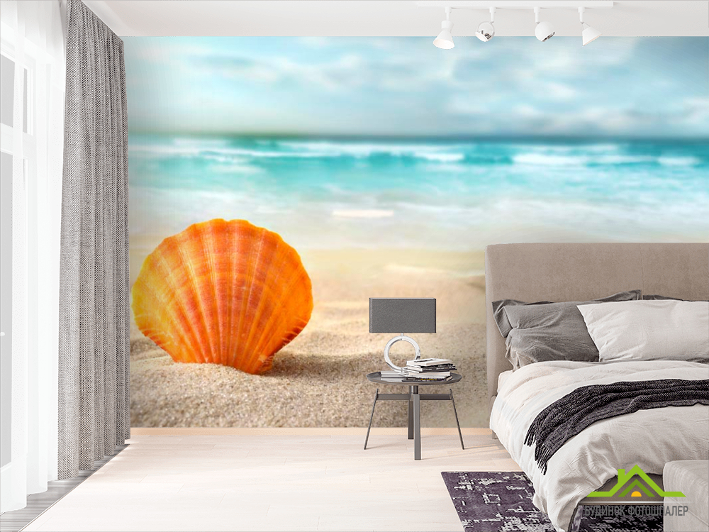 Фотообои Ракушка в песке