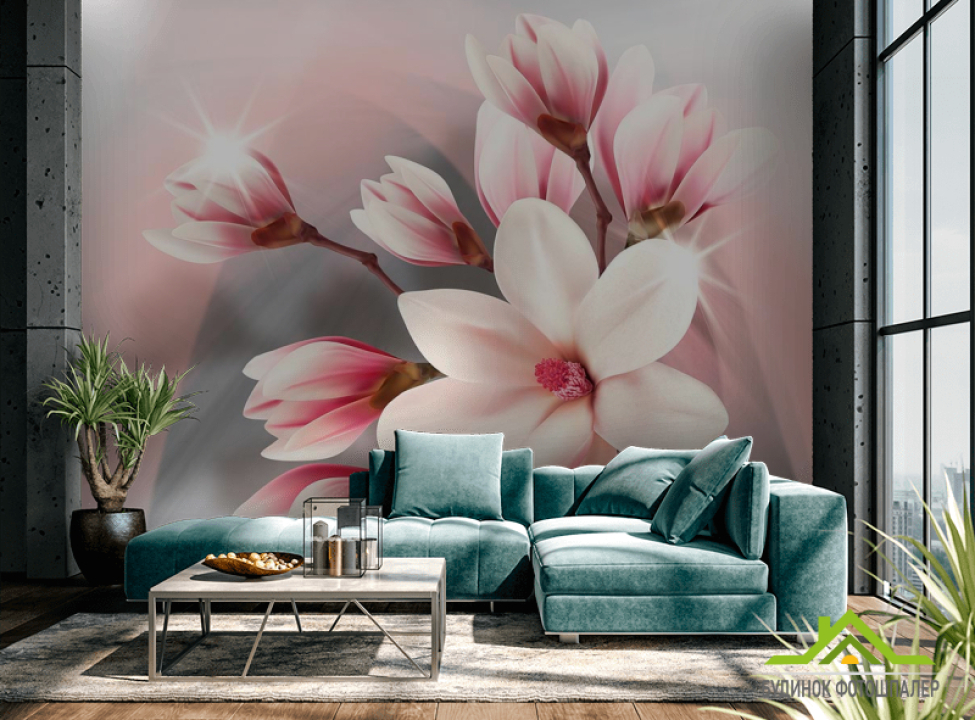 выбрать Фотошпалери 3d магнолія Каталог фотошпалер на стіну