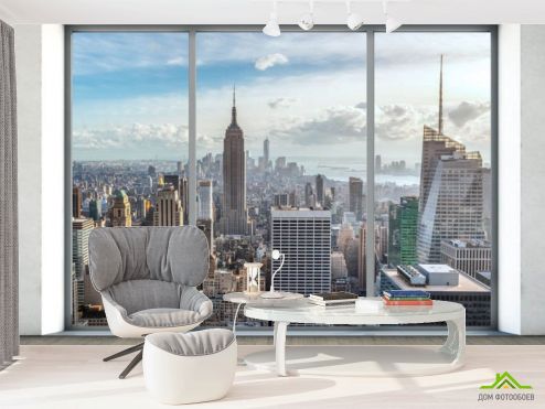 выбрать Фотообои Нью Йорк из окна Фотообои в офис на стену