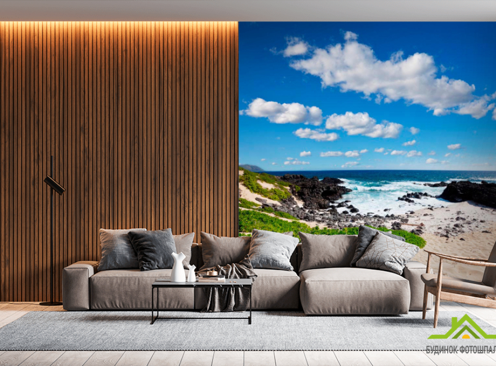 выбрать Фотообои Пустынный морской пляж Фотообои Море на стену