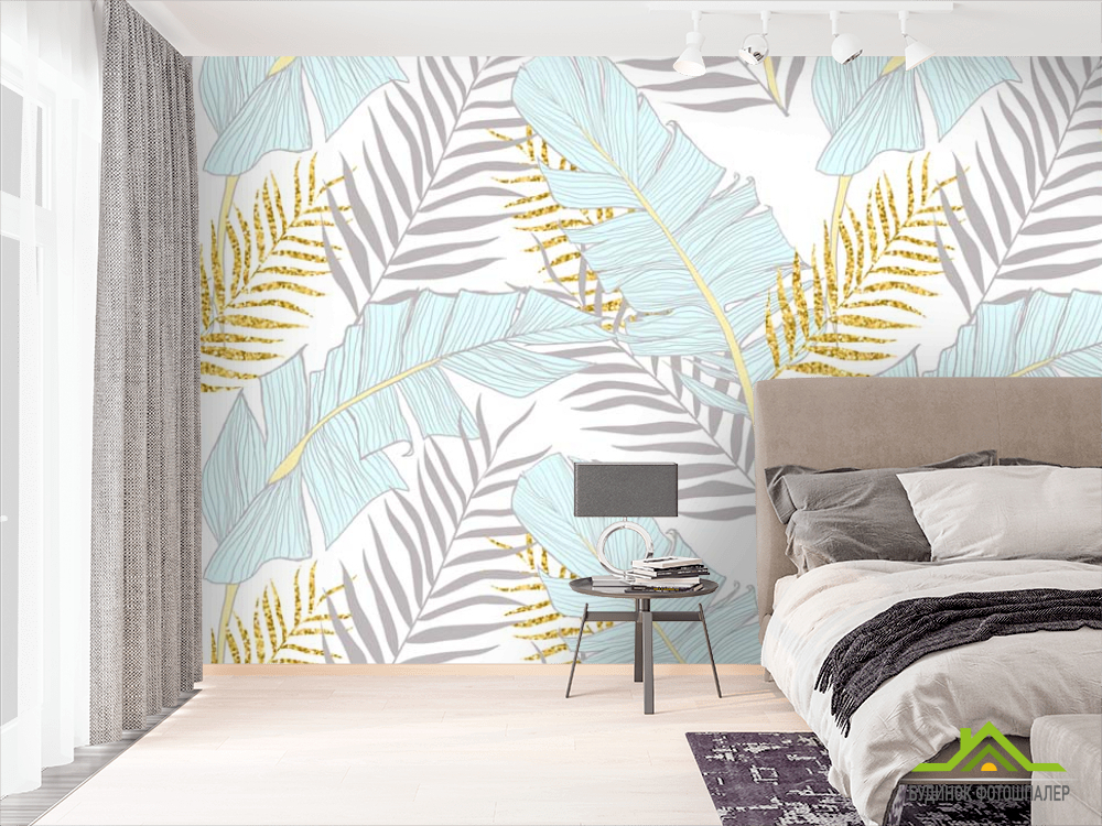 Фотошпалери Листя в скандинавському стилі