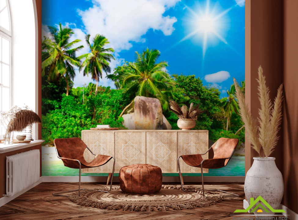 выбрать Фотообои На острове полдень Фотообои Море на стену