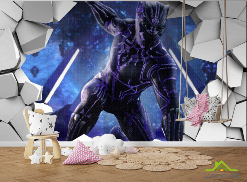 выбрать Фотошпалери 3Д Чорна пантера Каталог фотошпалер на стіну