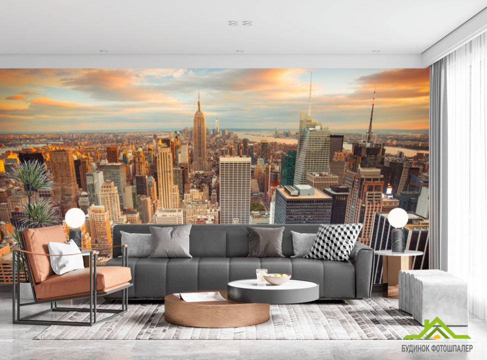 выбрать Фотошпалери Нью Йорк у заході сонця Каталог фотошпалер на стіну