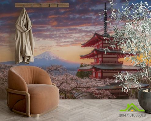 выбрать Фотообои горы в Японии Фотообои, цвет: «» на стену