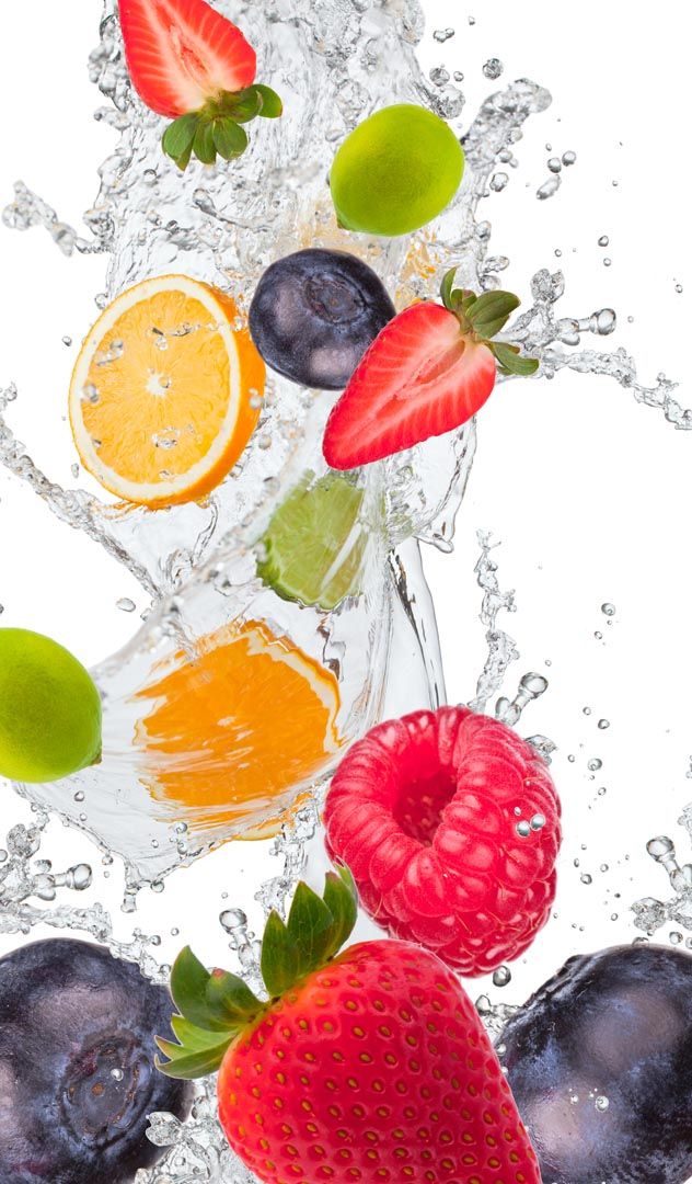 Фотообои фрукты с водой