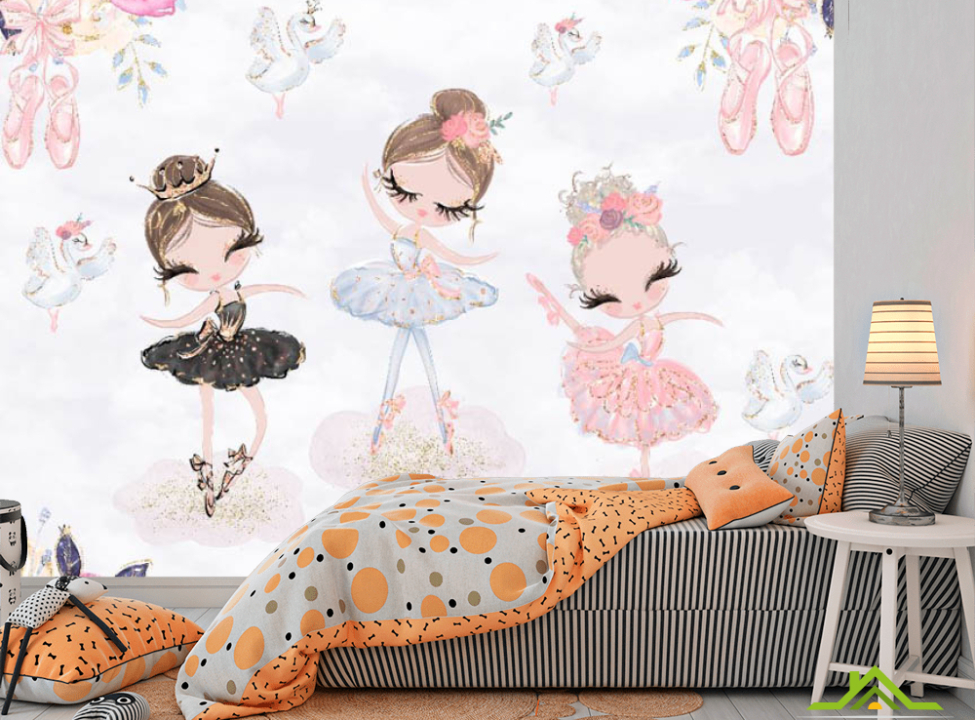 выбрать Фотошпалери Балеринки для дівчинки Каталог фотошпалер на стіну