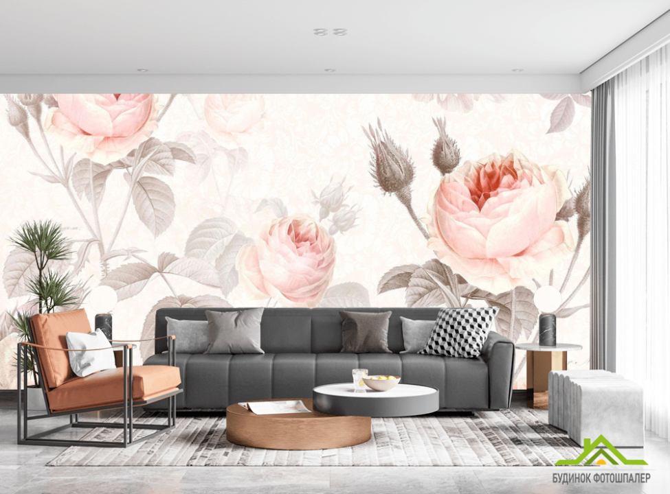 выбрать Фотошпалери Квіти пастель Каталог фотошпалер на стіну