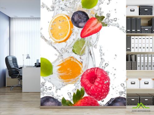 выбрать Фотообои фрукты с водой Фотообои Еда и напитки на стену