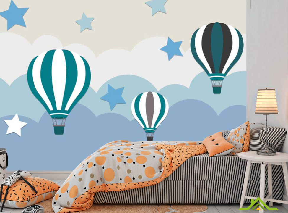 выбрать Фотошпалери Сині повітряні кульки Каталог фотошпалер на стіну