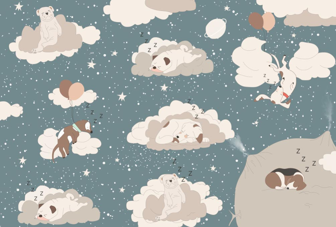 Фотошпалери Сплячі хмаринки